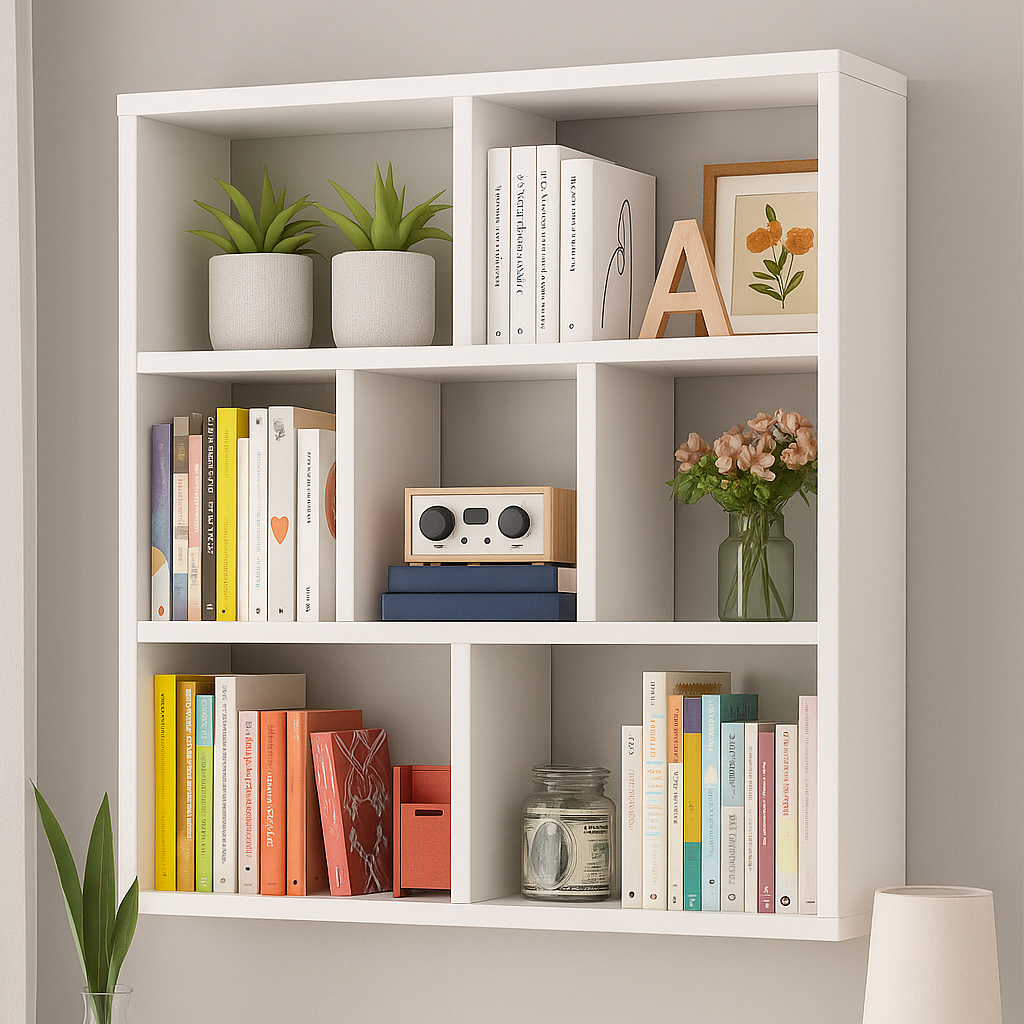 PRATILEIRA CUBO 70X70CM VERSATIL DECORATIVA BRANCO PRATELEIRA ARMARIO ESTANTE FOTOS QUADROS ENFEITES SALA QUARTO LIVROS