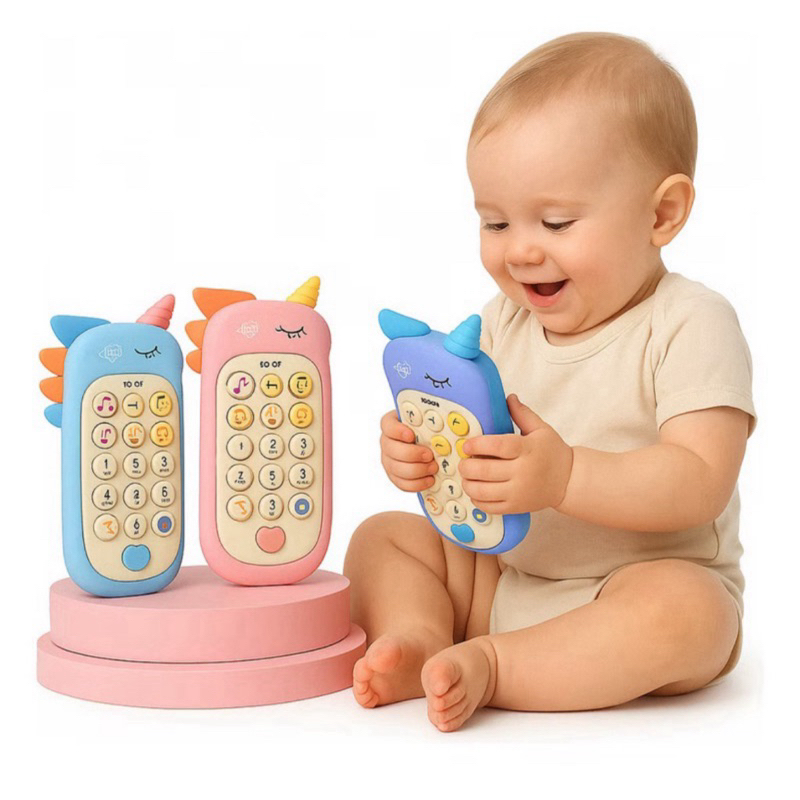 Brinquedo Interativo Celular Musical com Luz e Mordedor  Infantil. Pronta Entrega FRETE GRÁTIS