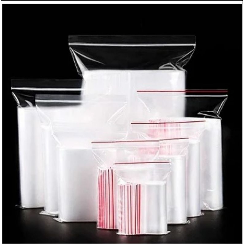 Kit Saco Plástico Transparente Tamanho 7x10 Com Fecho ZIP Hermético Abre e Fecha Com / 250 Unidades. Melhor Preço.