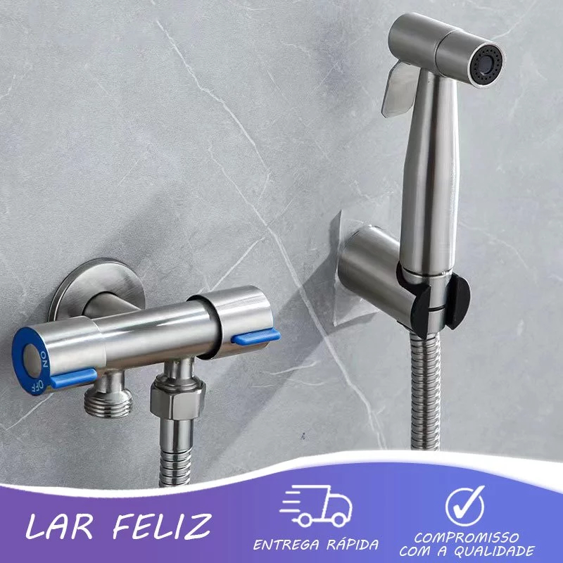 Chuveiro de luxo para banheiro em aço inoxidável com válvula em latão