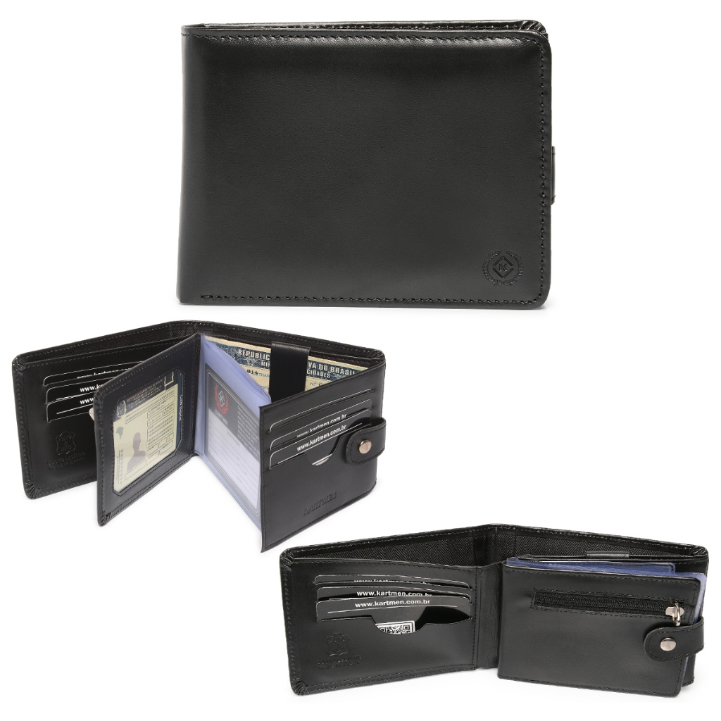 Carteira Masculina Couro Legítimo Na Caixa Presente Cod 560  --  ⭐Ganhe um chaveiro⭐