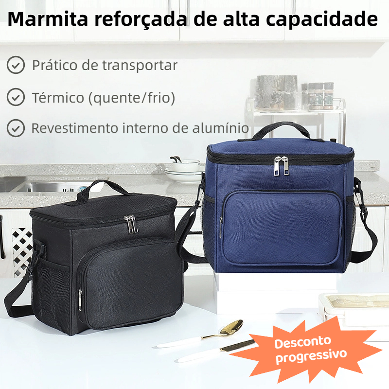 Bolsa Térmica Grande e Portátil para Marmita com Alça Ideal para o Uso Diário em Oferta na Shopee