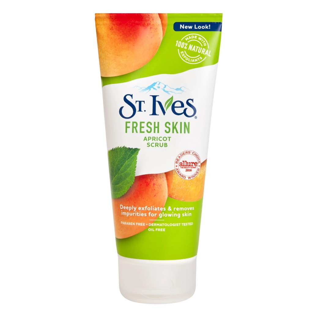 St. Ives Fresh Skin Scrub Apricot - Esfoliante Facial e Corporal 170G em Oferta na Shopee