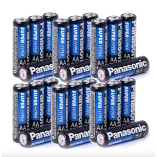 kit 24/12/8 Pilhas Pequena Aa Comum Panasonic Super Hyper 2a em Oferta na Shopee