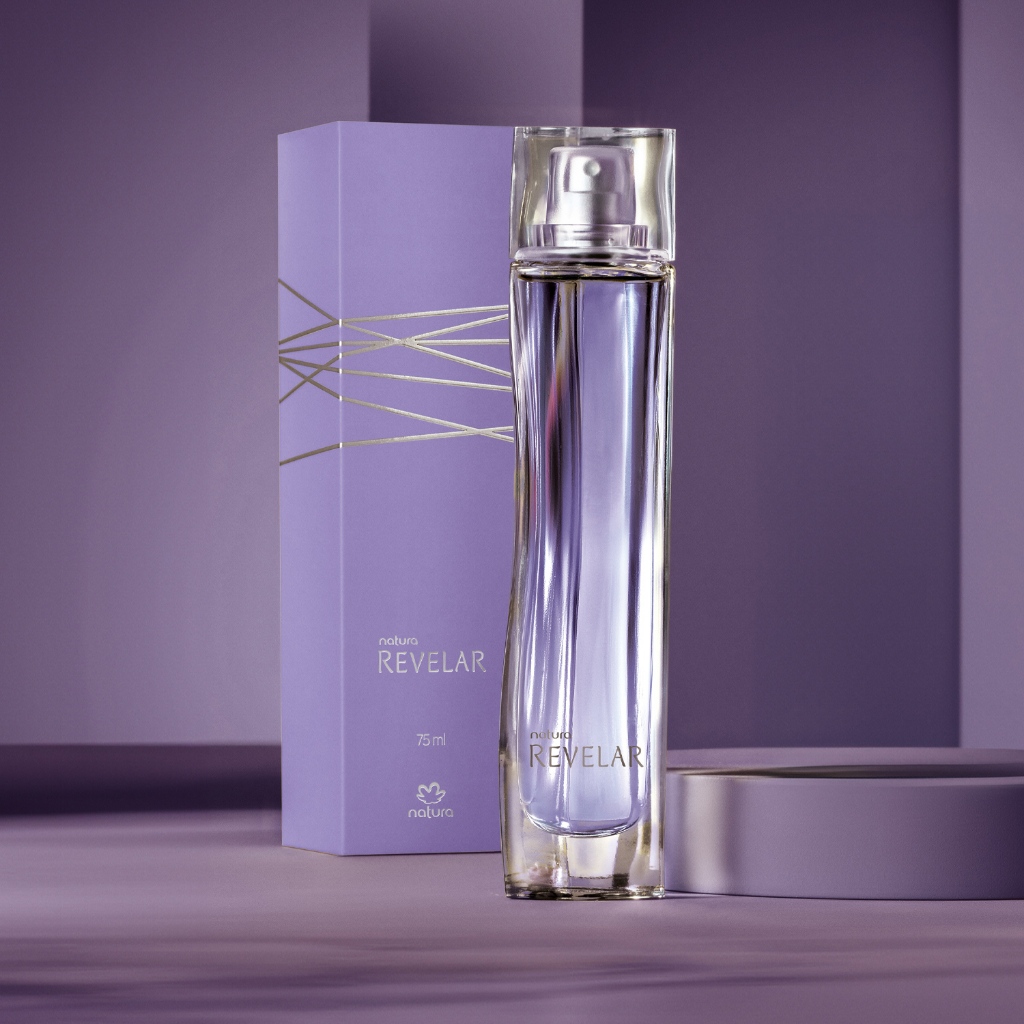 Revelar 75 ml - Perfume Natura feminino mais vendido Adocicado marcante - Floral baunilha e fava tonka - Vegano clássico