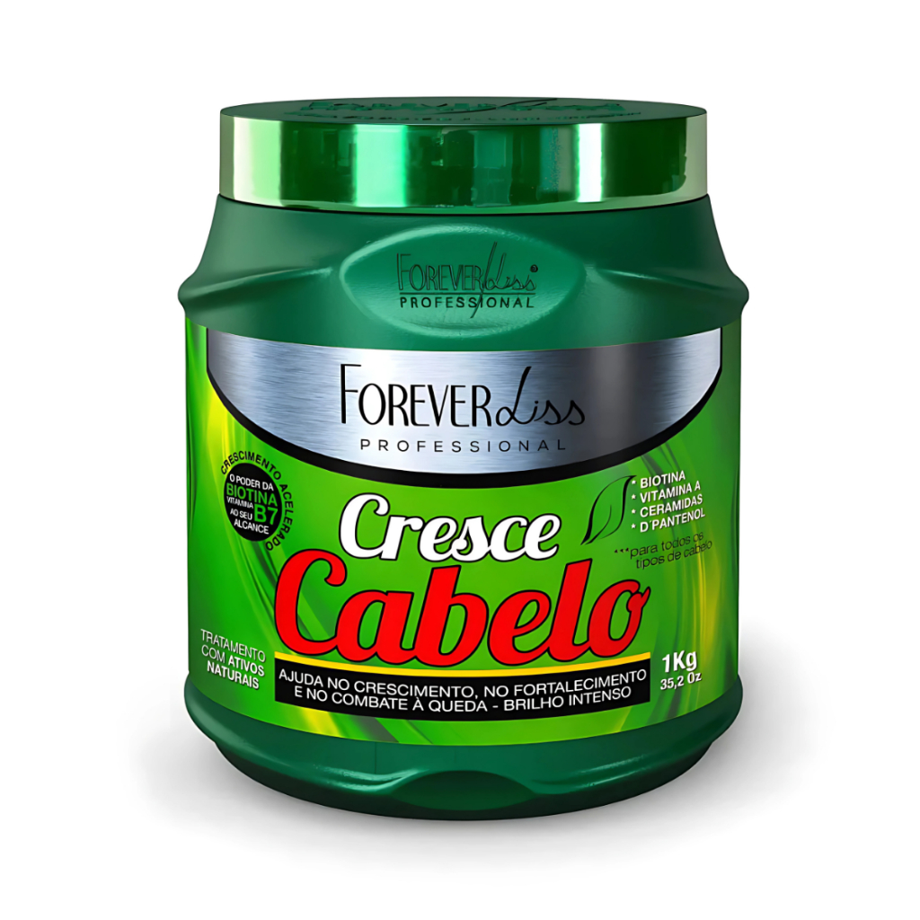 Mascara de Tratamento de Crescimento Capilar Cresce Cabelo Forever Liss 1 Kg