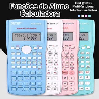 Calculadora Cientifica 12 Dígitos 2 Linhas 240 Funções Portátil Com Capa Protetora Escola Calculadora Rosa Digital em Oferta na Shopee