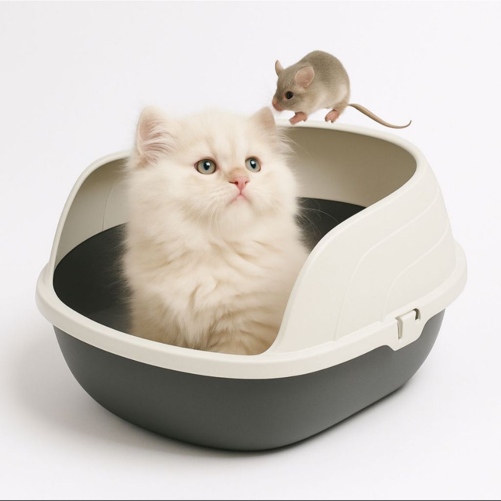 Caixa de Areia Sanitária Bandeja Higiênica Com arco para Gato FURACÃO PET em Oferta na Shopee