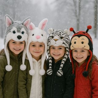 Touca Gorro Protetor de Orelha Infantil Inverno Animais Quentinho em Oferta na Shopee