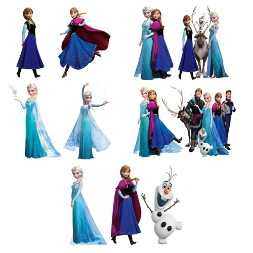 frozen display de festa 10 peças 20cm Mdf em Oferta na Shopee