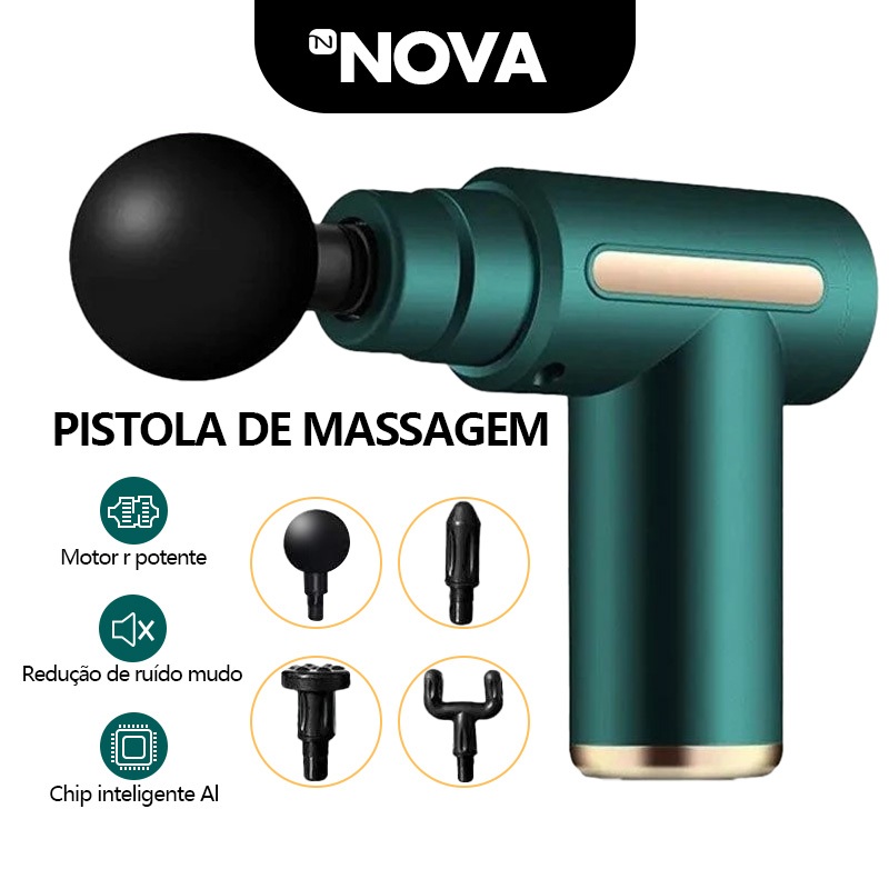 Massageador Elétrico Alta Frequência Profissional Muscular Massagem NOVA SHOP em Oferta na Shopee