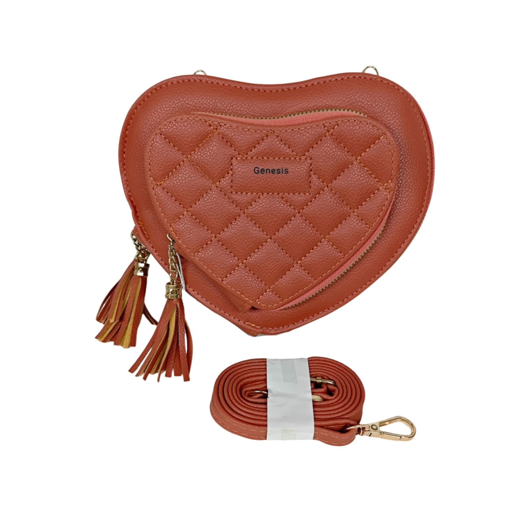 Bolsa Feminina Transversal Tiracolo Porta Celular 3 Divisórias Formato de Coração em Oferta na Shopee