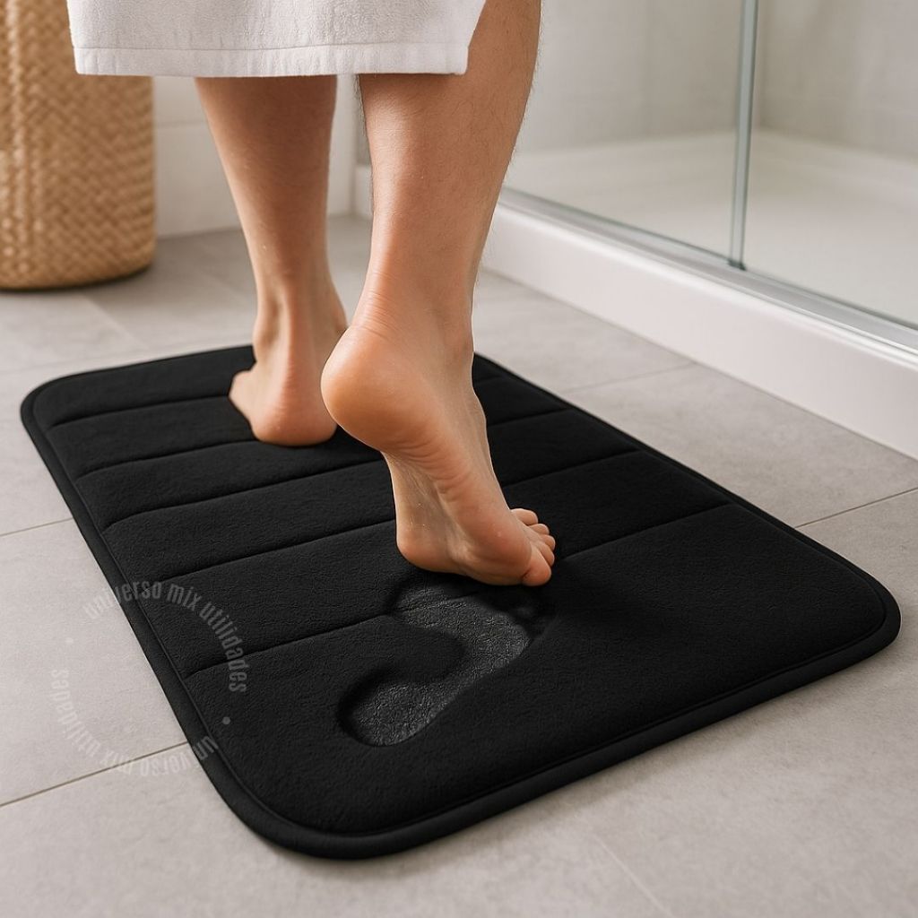 Tapete De Banheiro Antiderrapante Super Soft Macio Luxo 60cmx40cm