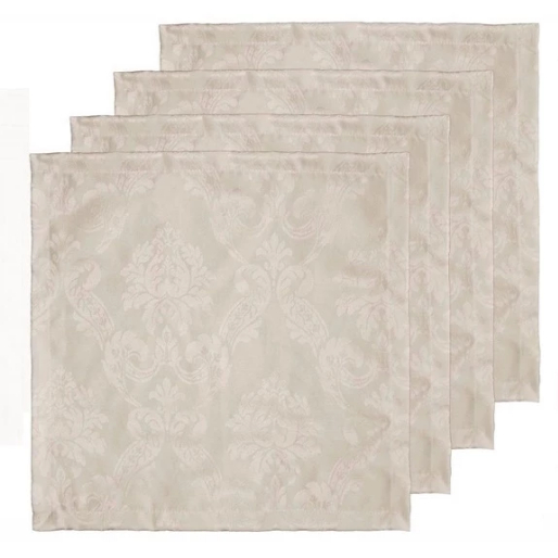 Kit 4 Guardanapos de Boca 30x30cm Jacquard Decorativo | Várias Cores