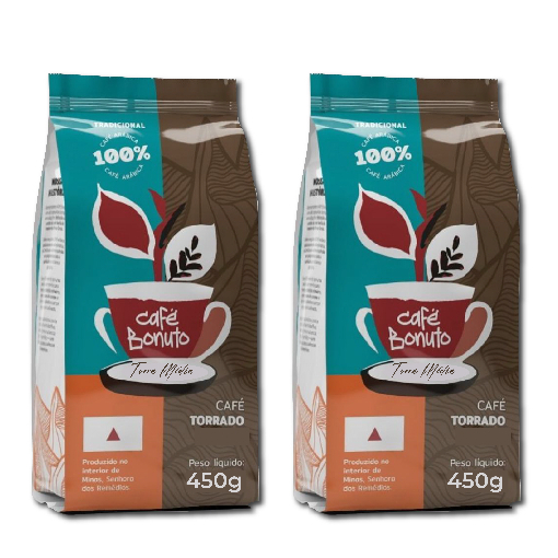 Café em Grãos Bonuto  (2 pacotes de 450 gramas cada) em Oferta na Shopee