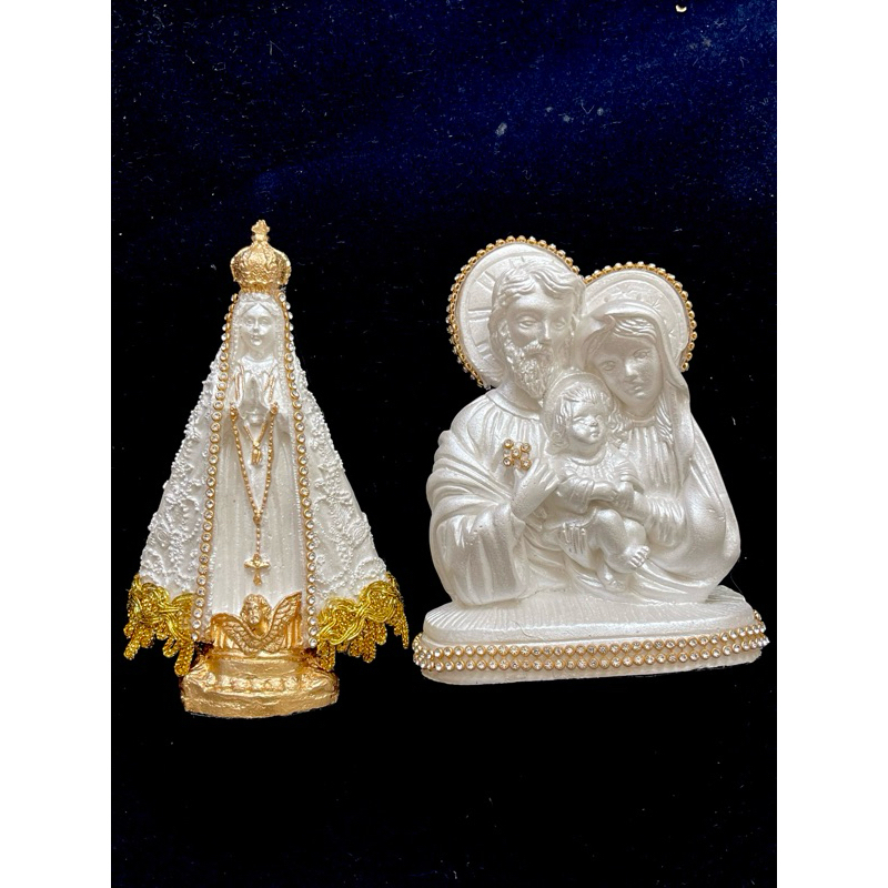 Kit Nossa Senhora de Aparecida e Sagrada Família Oração Fé e Devoção em Oferta na Shopee