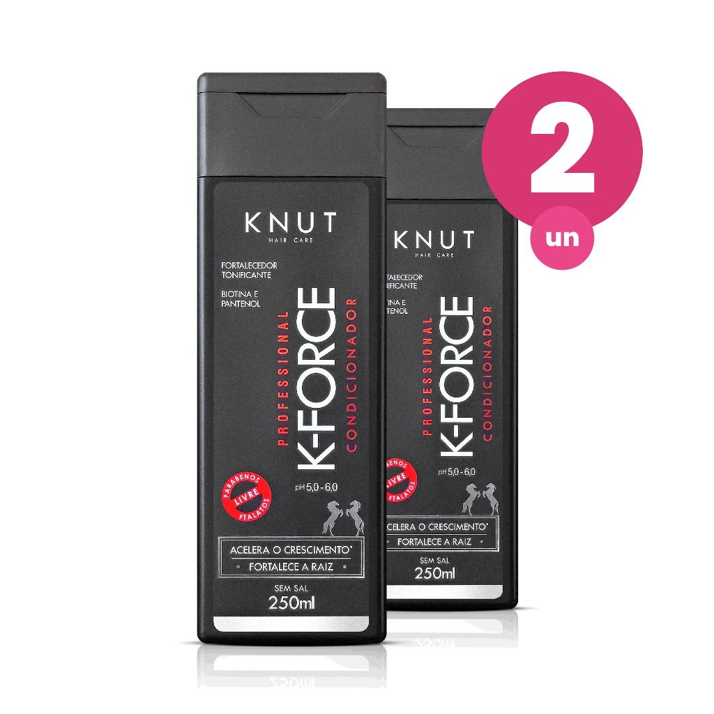 Kit 2 Condicionador Knut K-Force 250ml