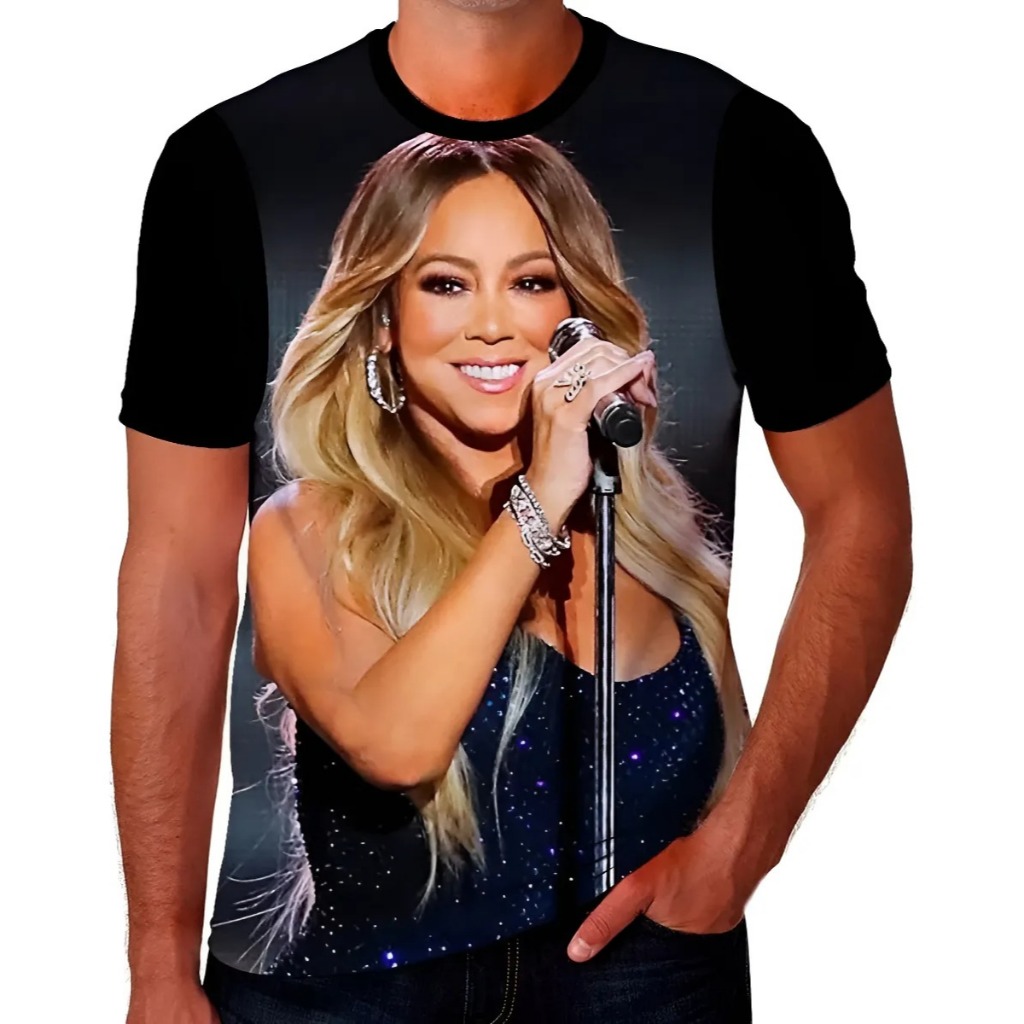 Camisa Camiseta Mariah Carey Cantora-compositora 808