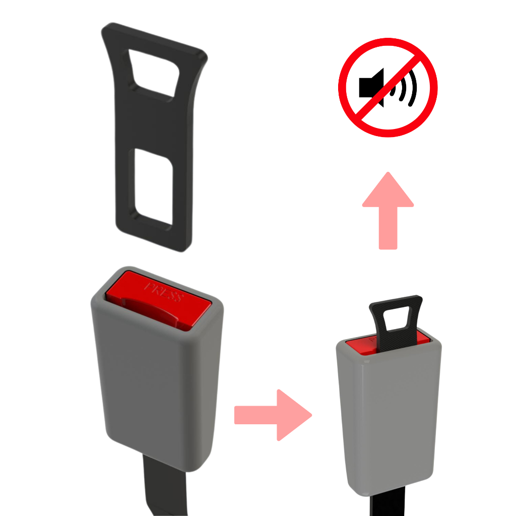 Fivela Lingueta Clip Cinto de Segurança Carro Anti Som Anula Alarme Fivela Lingueta Clip Cinto de Segurança Carro Anti Som Anula Alarme