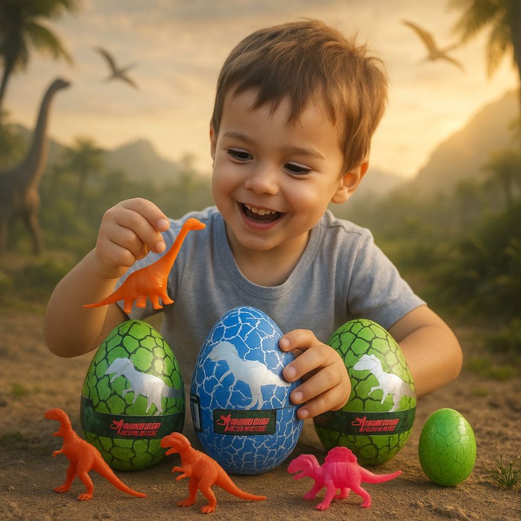 Ovos de Dinossauro Surpresa Divertido Crianças Quebra Ovos Infantil Educativo Sortido