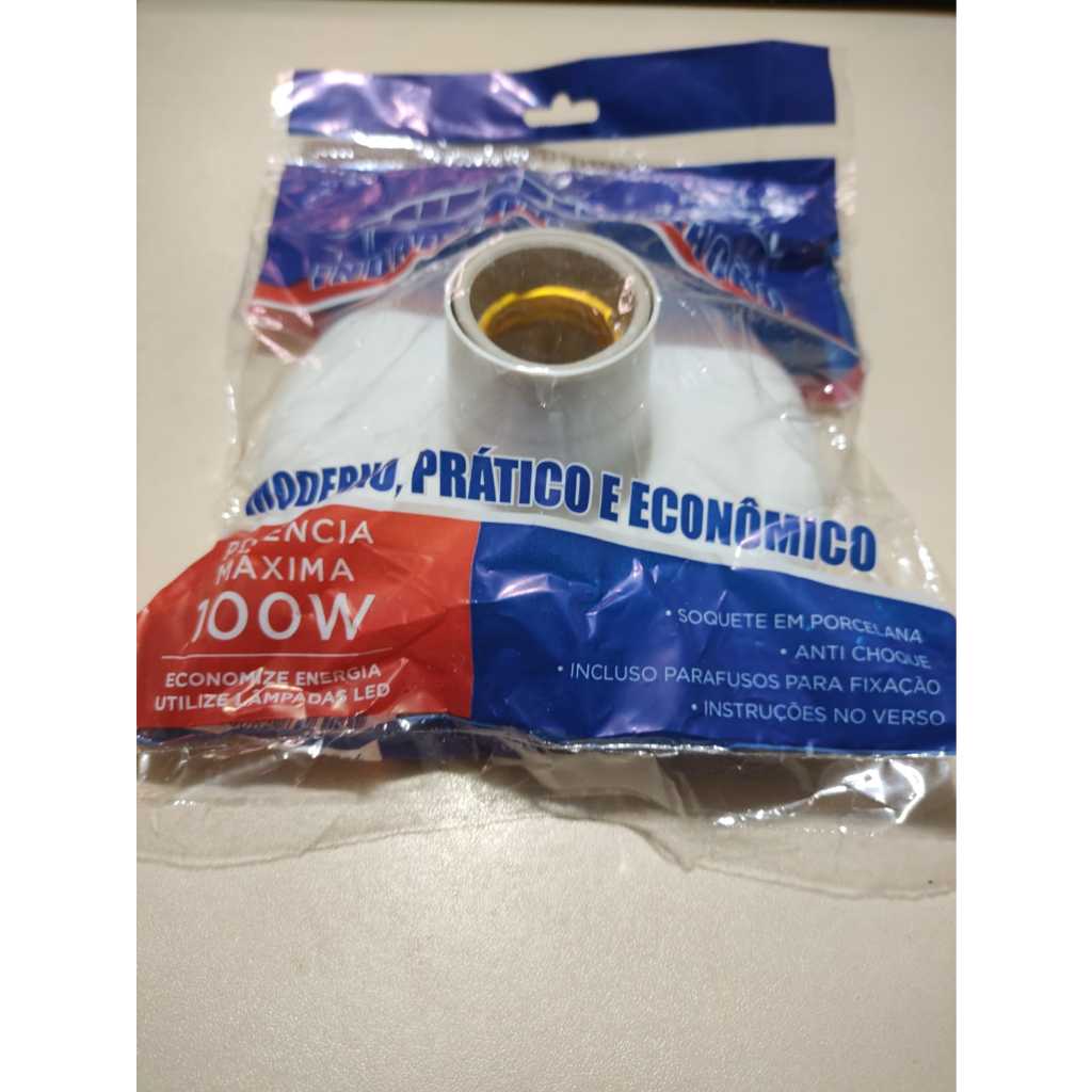 Kit 20 Plafon com Soquete de Porcelana E27 Branco Bivolt Plafonier Redondo Luminaria Bocal de Teto em Oferta na Shopee