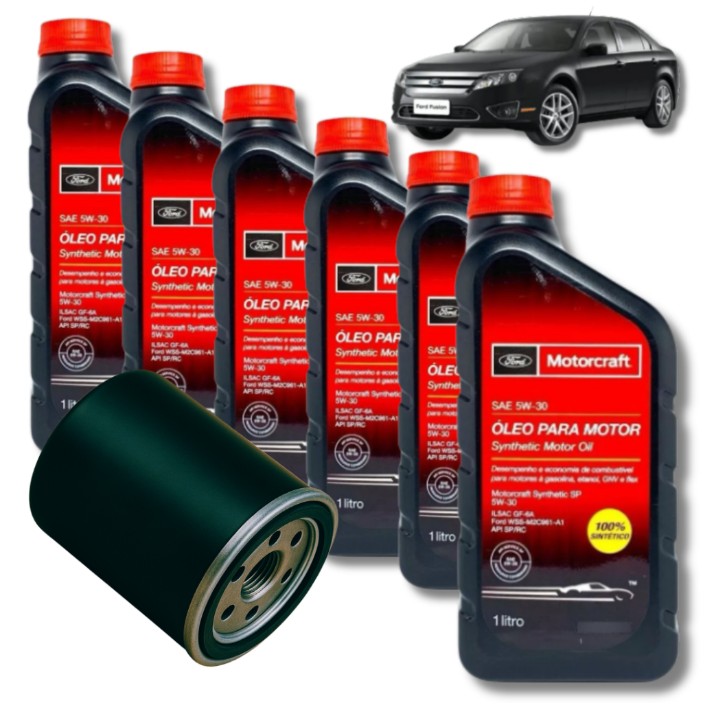 KIT TROCA DE ÓLEO 5W30 SP MOTORCRAFT + FILTRO ( FUSION 3.0)