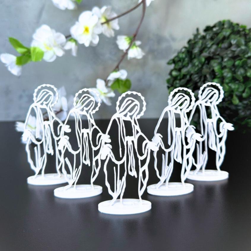 Kit Lembrancinha Nossa Senhora das Graças, Totem Santinha, Maria, para Missas, Crisma, Batizados em Oferta na Shopee