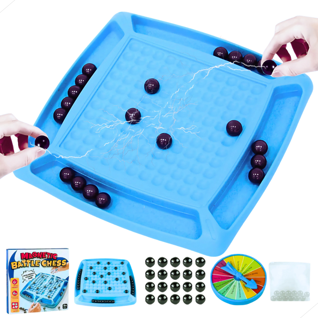Jogo De Xadrez Magnético Tabuleiro Portátil Pedras Magnéticas Educativas Damas Presentes Crianças
