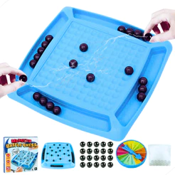 Jogo De Xadrez Magnético Tabuleiro Portátil Pedras Magnéticas Educativas Damas Presentes Crianças