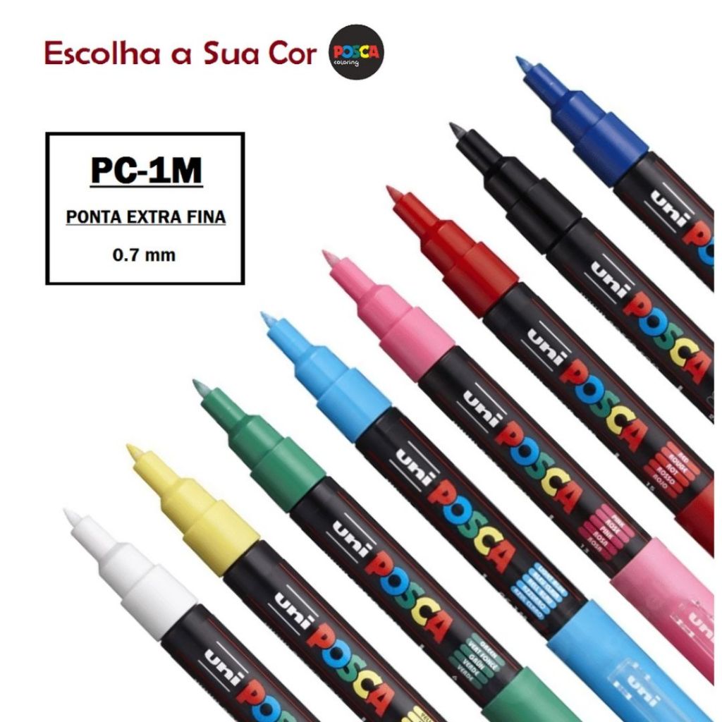 PC-1M Caneta POSCA Cores Variadas em Oferta na Shopee