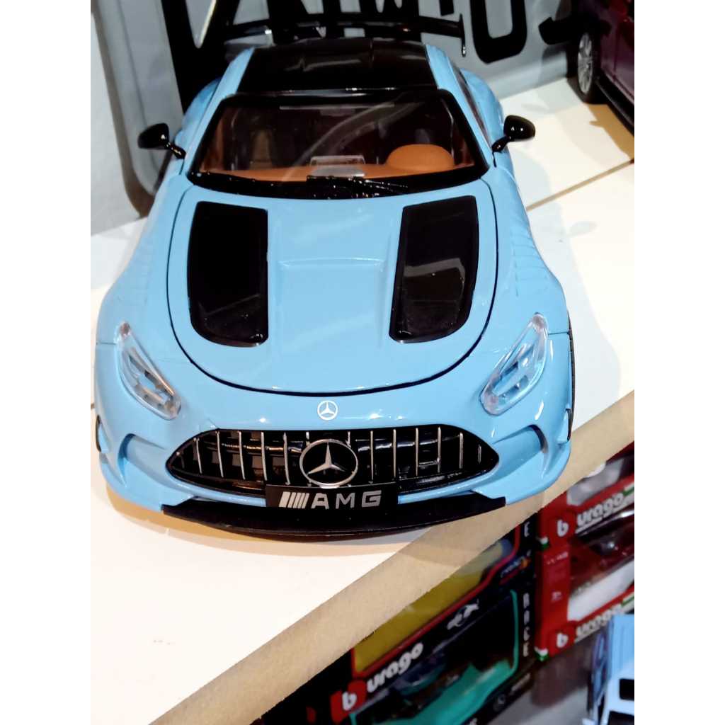 Miniatura Mercedes AMG GT 1:18 metal Diecast colecionável