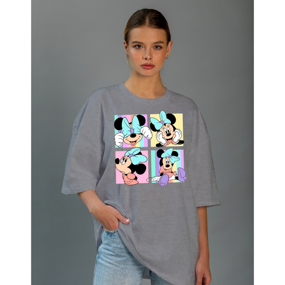 Camiseta Feminina T-Shirt Blogueira Academia Dia a Dia Oversized 100% Algodão Streetwear Promoção