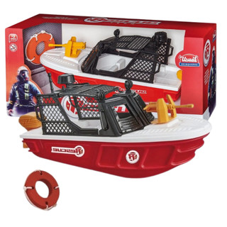 Barco De Bombeiro Lancha Barquinho Barco Salva Vidas - Flutua Na Água Brinquedo Para Piscina e Água - Usual