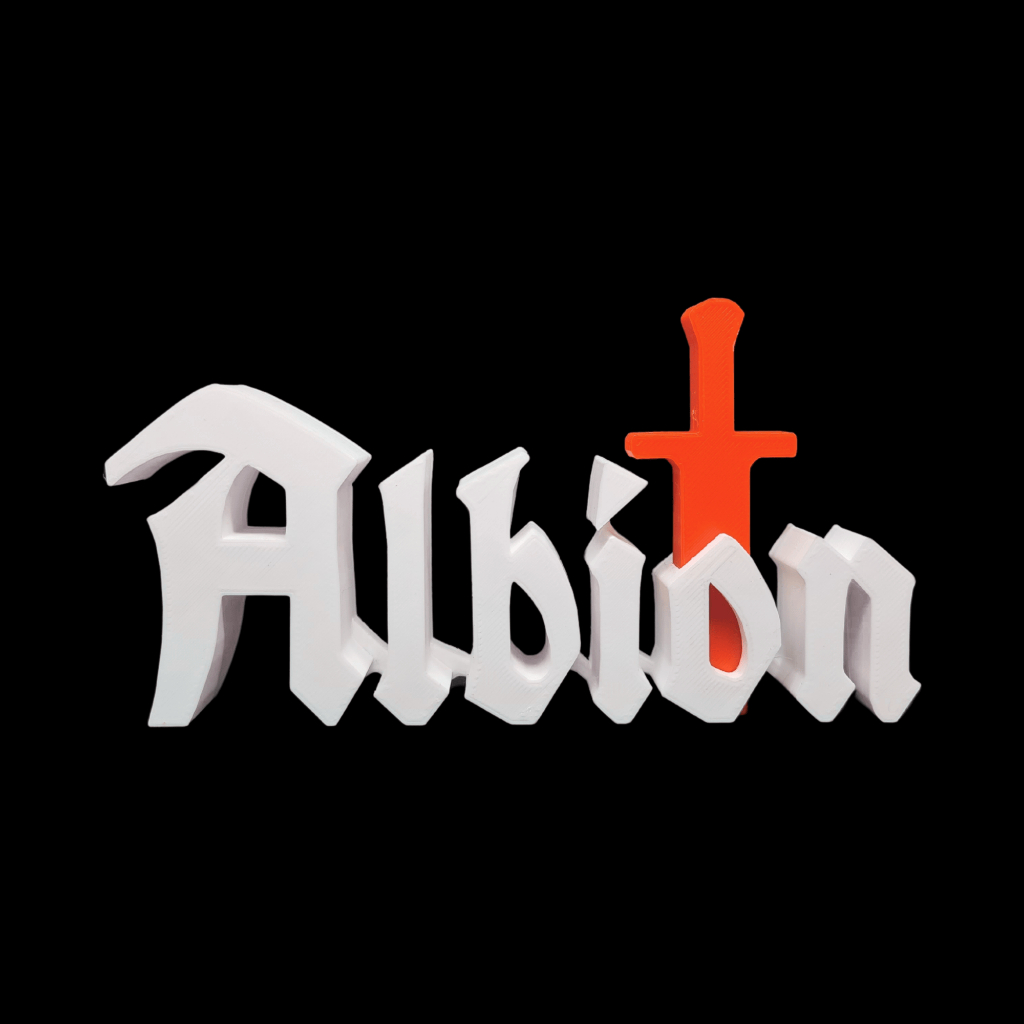 Placa Letreiro Albion Online MMO RPG Exclusivo NG7 - Decoração / Jogo / Videogame - Impressão 3D HD
