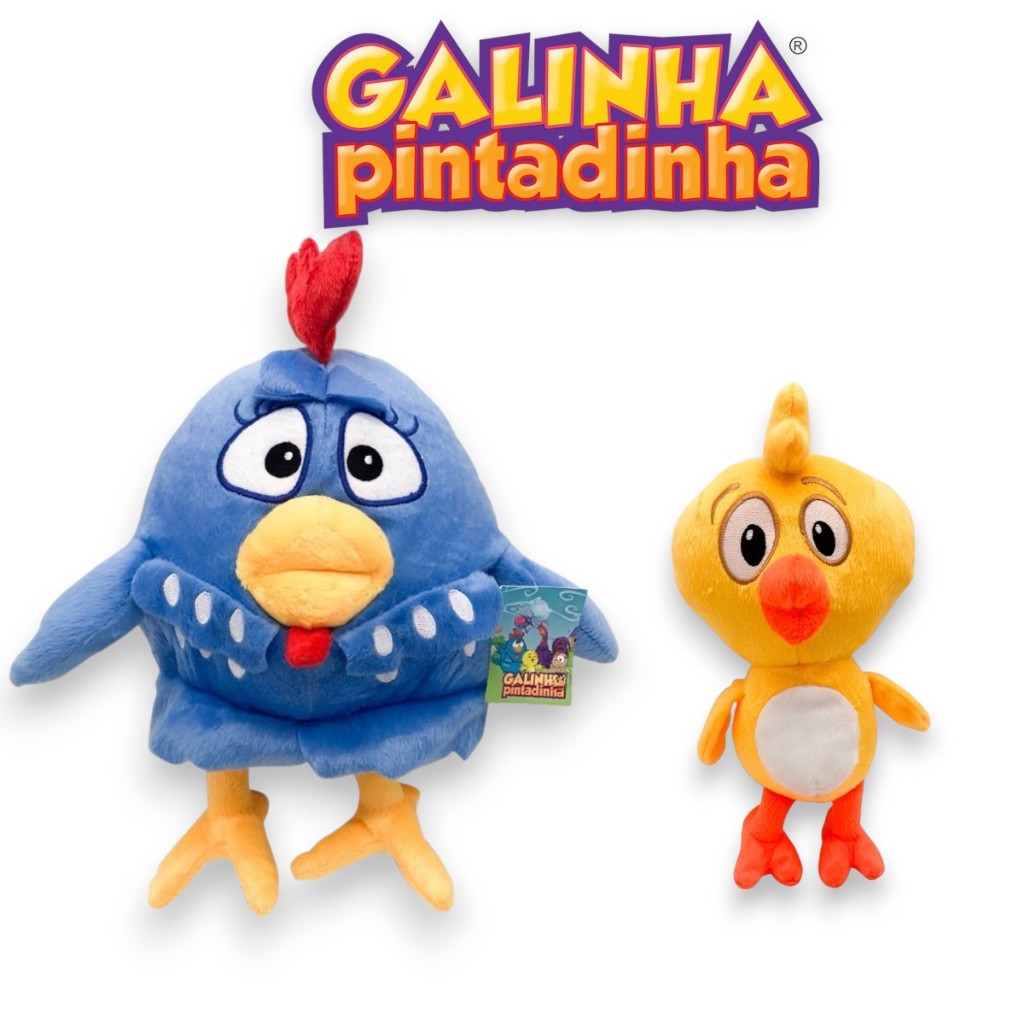 Pelúcia Turma da Galinha Pintadinha Pintinho Amarelinho