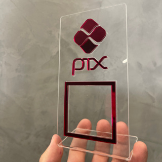 Placa Pix Pequena QR Code Pagamento Wifi Acrílico Para Mesa Balcão Loja Estabelecimento em Oferta na Shopee