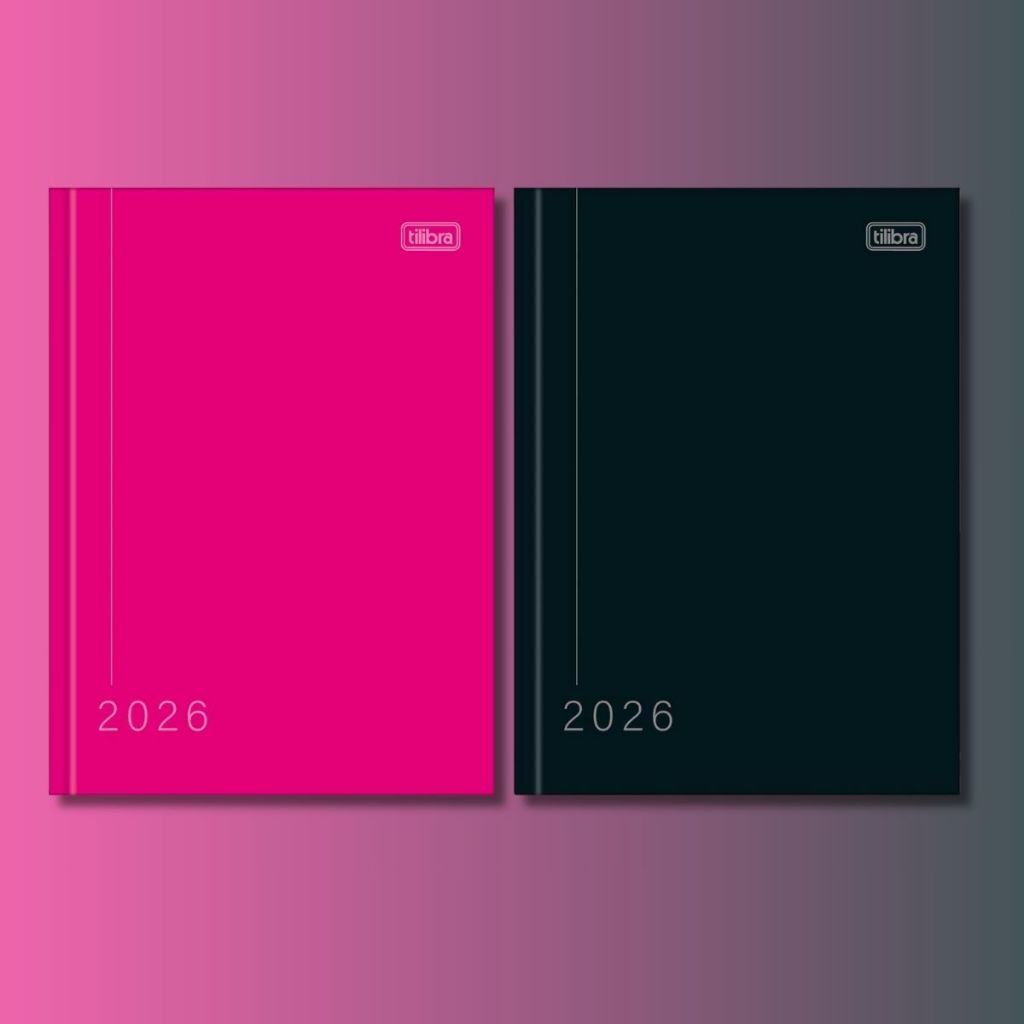Agenda 2026 Costurada Diária Pepper 12,3 x 16,6 cm M4 Tilibra