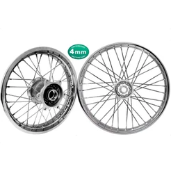 Par Roda Calha Jante Crf 230 Montada E Alinhada Raios 4mm
