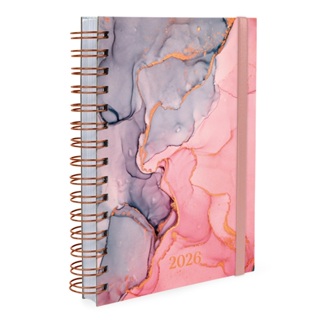Agenda Plus 2026 Capa Dura Mármore Cores em Oferta na Shopee