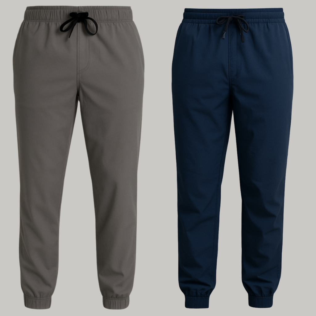 Kit 2 Calças Masculinas Tactel em Elastano e Poliéster – Academia Treino Corrida Inverno Dia Frio