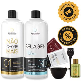 Shampoo 1L + Selante 1L Borabella em Oferta na Shopee