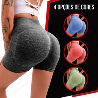 Shorts Bermuda Legging Feminino Levanta Empina Bumbum Poliamida Confortável Sem Costura Esportivo em Oferta na Shopee