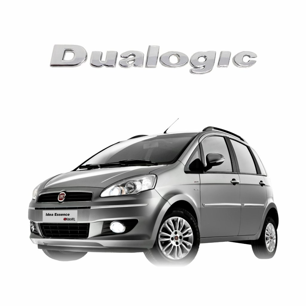 Emblema Letreiro Dualogic Stilo Idea Siena Linea Palio Cromado Fiat