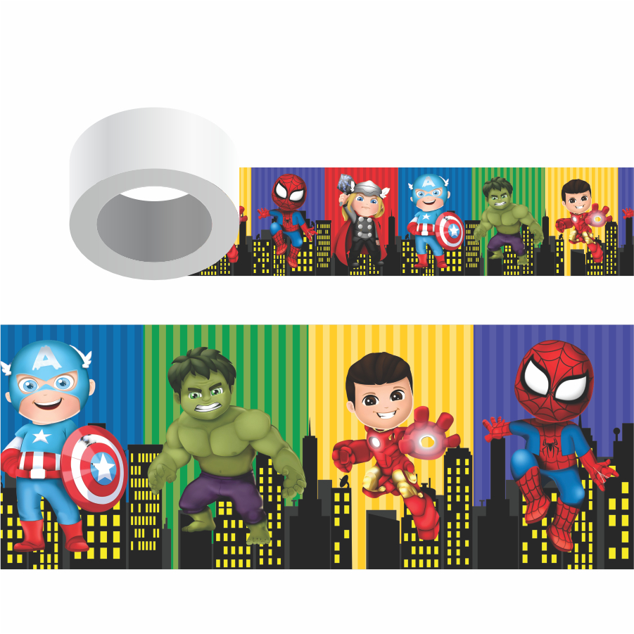 VINGADORES FX0.165 - FAIXA ADESIVA, Decoração de Parede, Papel de parede, metros
