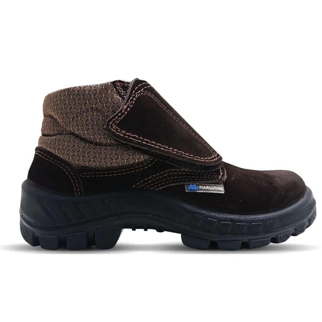 Botina Marluvas Segurança Couro Nubuck 50b26 Velcro Ca 43273