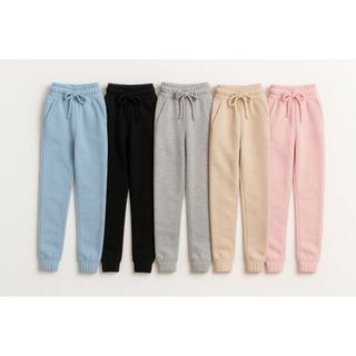 Calça moletom feminina Jogger Grossa Calca Moletom Frio Feminina Cintura Alta Flanelada Moleton Calça Bolso 2025