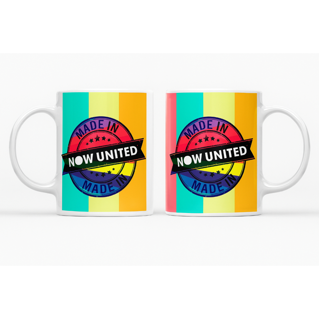 Caneca de Porcelana Personalizada 325ml  -  Now United -  Made In