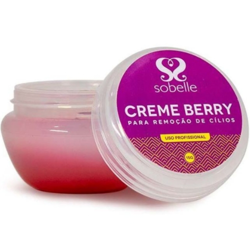Removedor Em Creme Berry Sobelle 15g Extensão de Cílios Remoção de Cola.