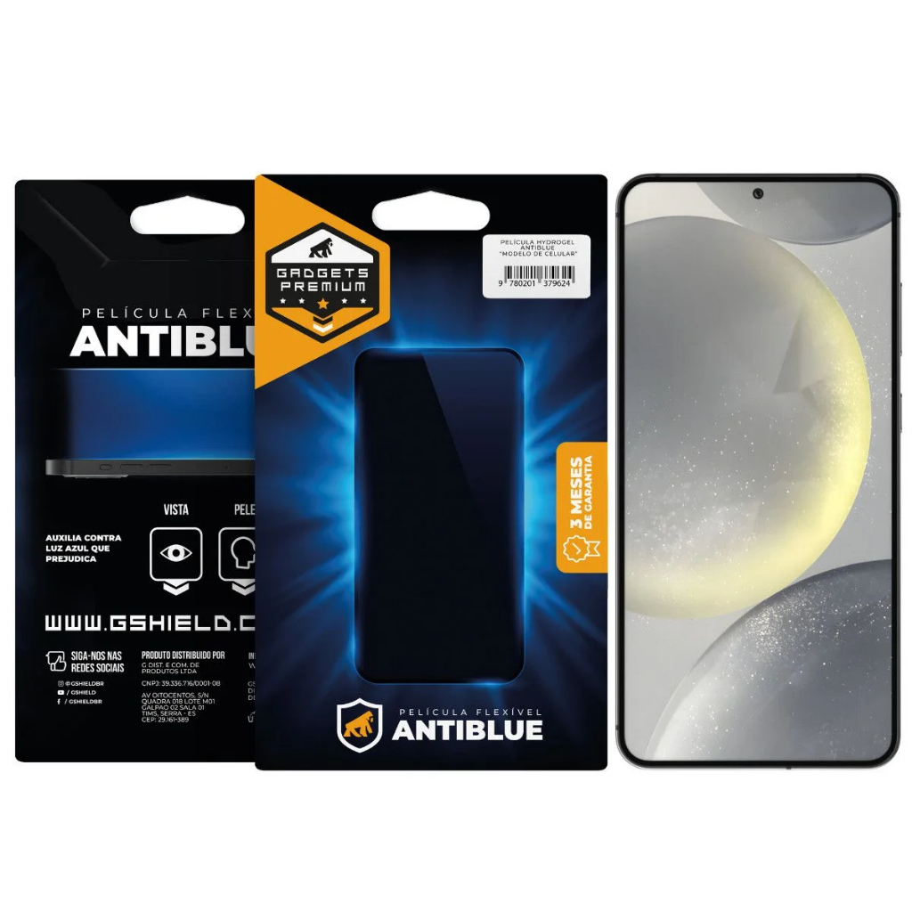 Película Protetora Anti Luz Azul para Samsung Galaxy S24 Plus  - AntiBlue - Gshield em Oferta na Shopee