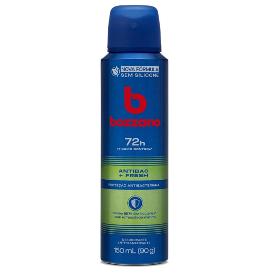 Desodorante Masculino Bozzano Fresh Aerosol 150ml em Oferta na Shopee